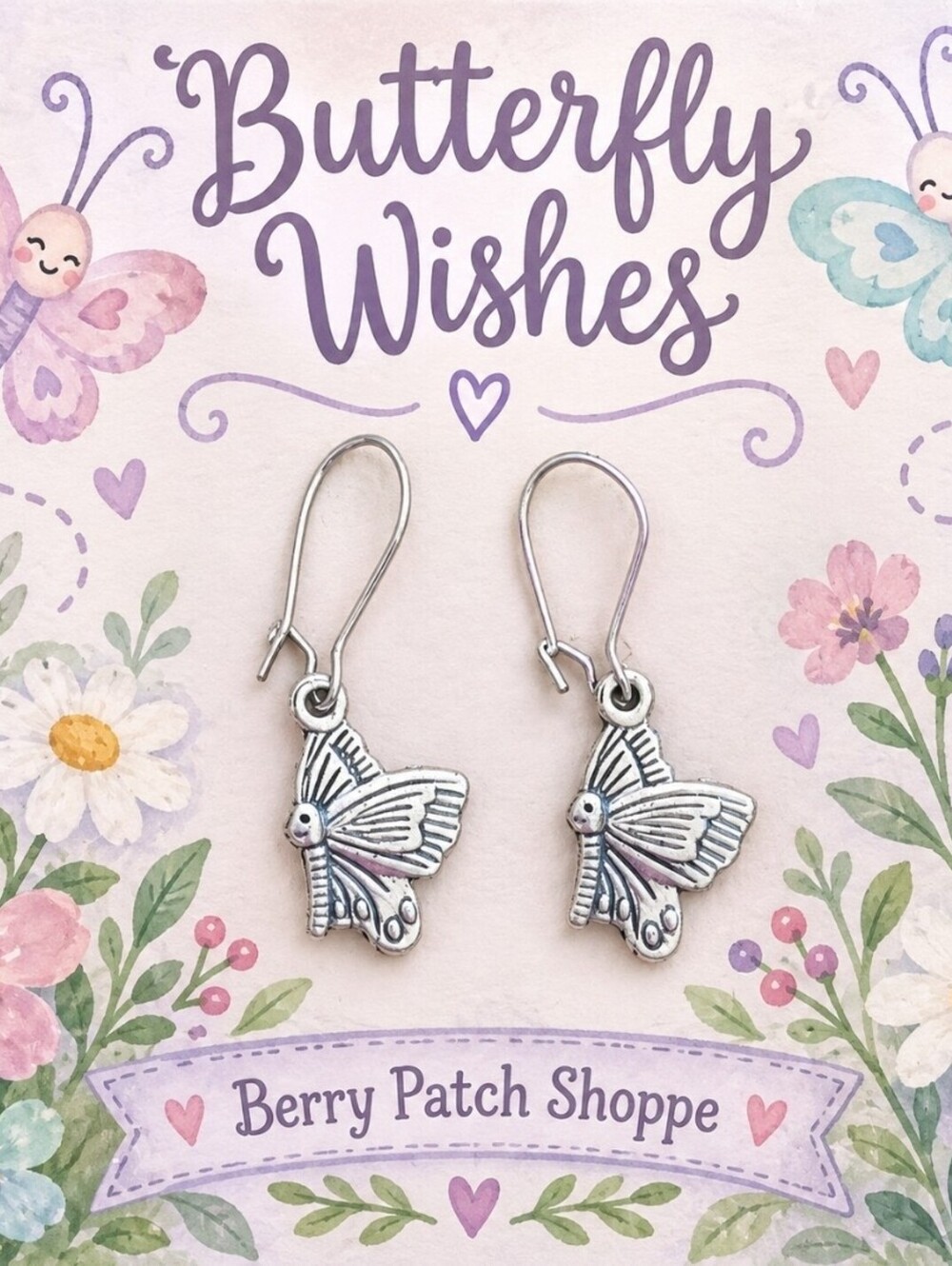 Butterfly Wishes Artesian Drop Earrings